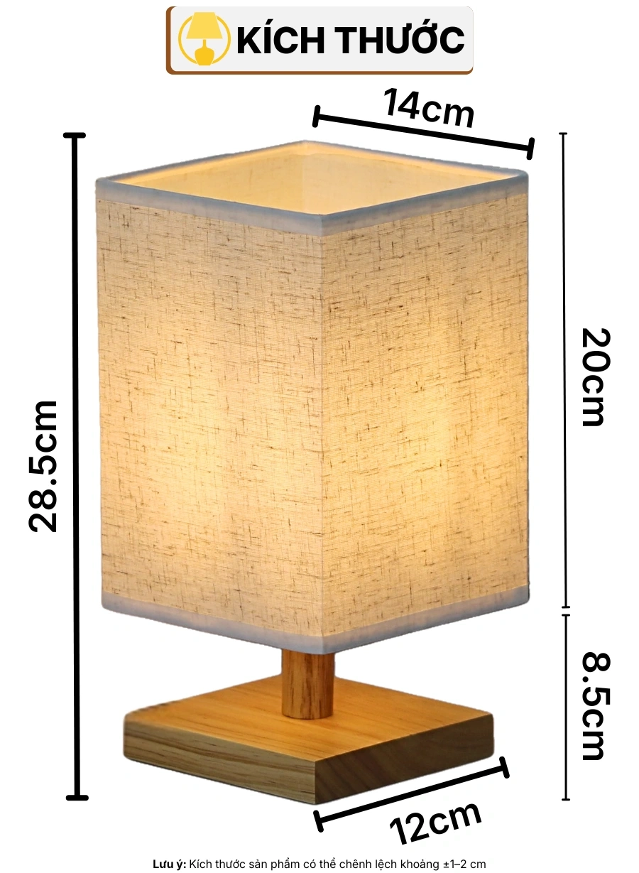THÔNG SỐ KỸ THUẬT ĐÈN NGỦ ĐỂ BÀN G3