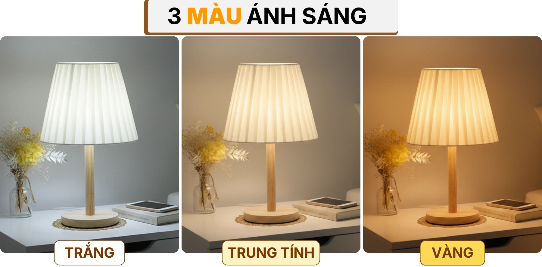 4. HIỆU ỨNG ÁNH SÁNG ĐÈN NGỦ ĐỂ BÀN G4
