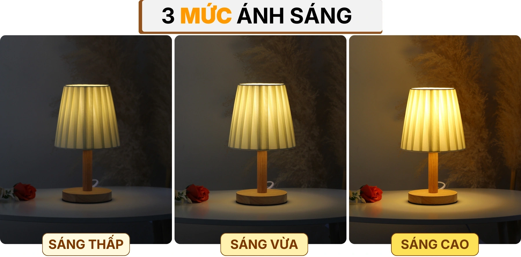4. HIỆU ỨNG ÁNH SÁNG ĐÈN NGỦ ĐỂ BÀN G4