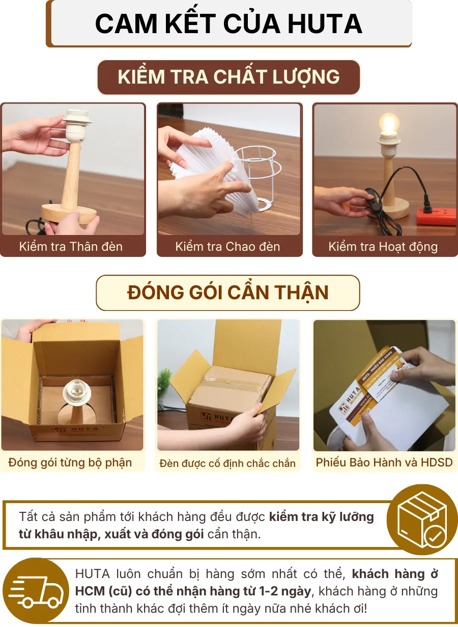 7. CHÍNH SÁCH BẢO HÀNH VÀ CAM KẾT CỦA HUTA