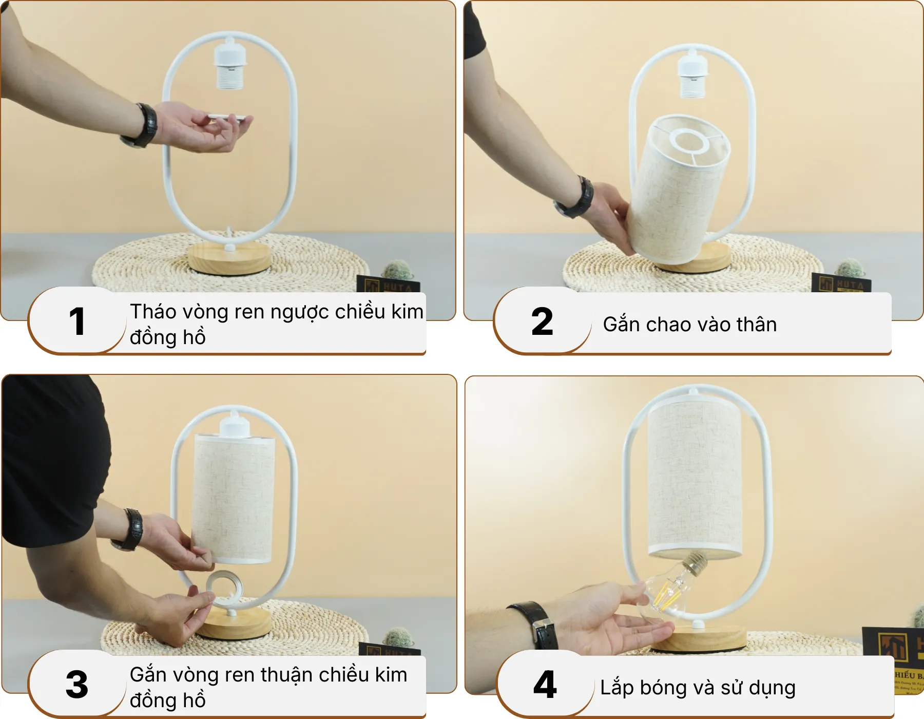 5. HƯỚNG DẪN LẮP RÁP ĐÈN NGỦ ĐỂ BÀN G6