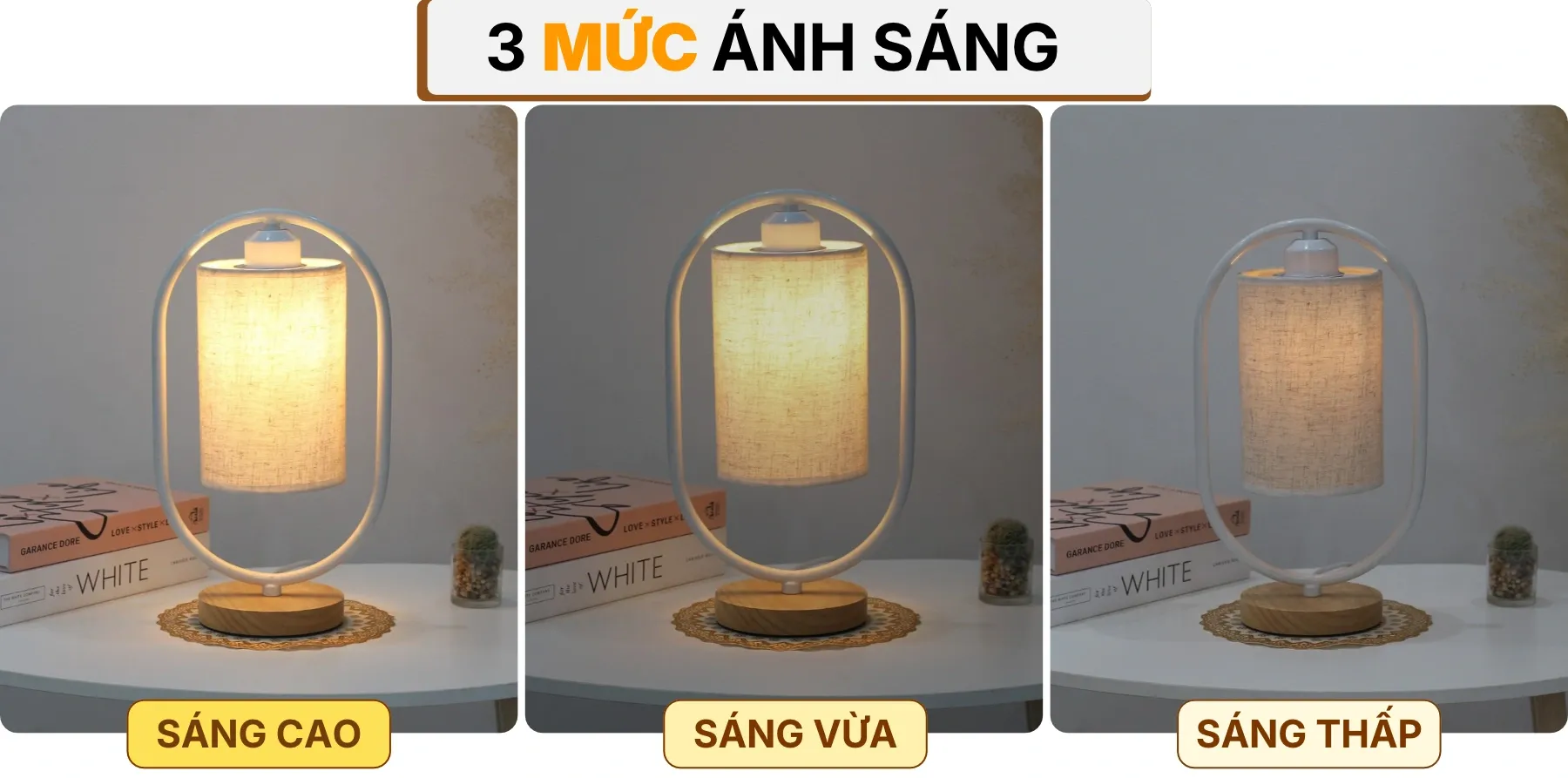 4. HIỆU ỨNG ÁNH SÁNG ĐÈN NGỦ ĐỂ BÀN G6