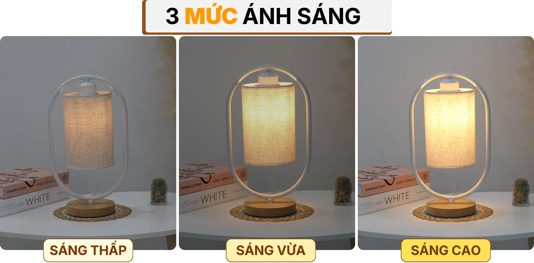 4. HIỆU ỨNG ÁNH SÁNG ĐÈN NGỦ ĐỂ BÀN G6