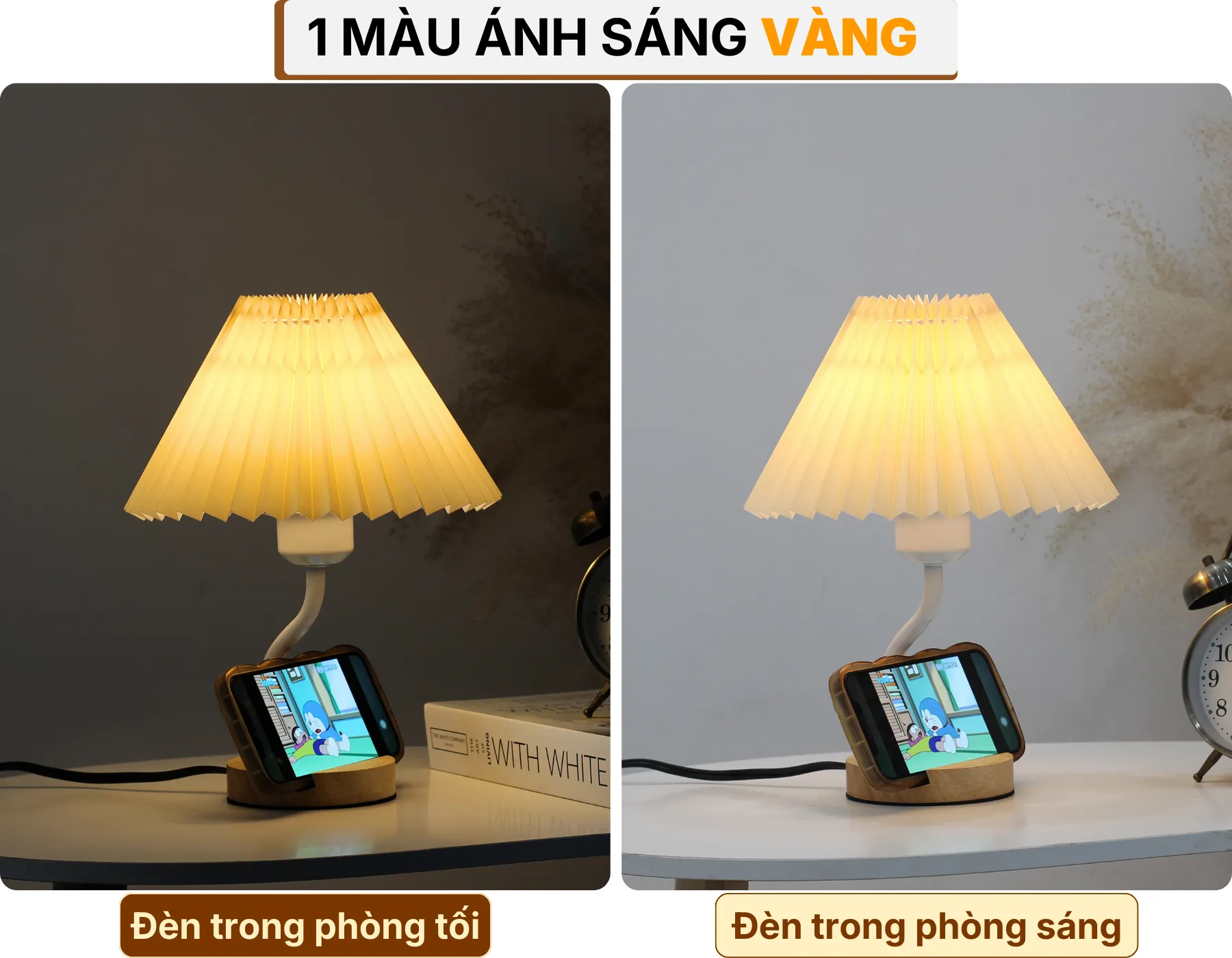 4. HIỆU ỨNG ÁNH SÁNG ĐÈN NGỦ ĐỂ BÀN G8