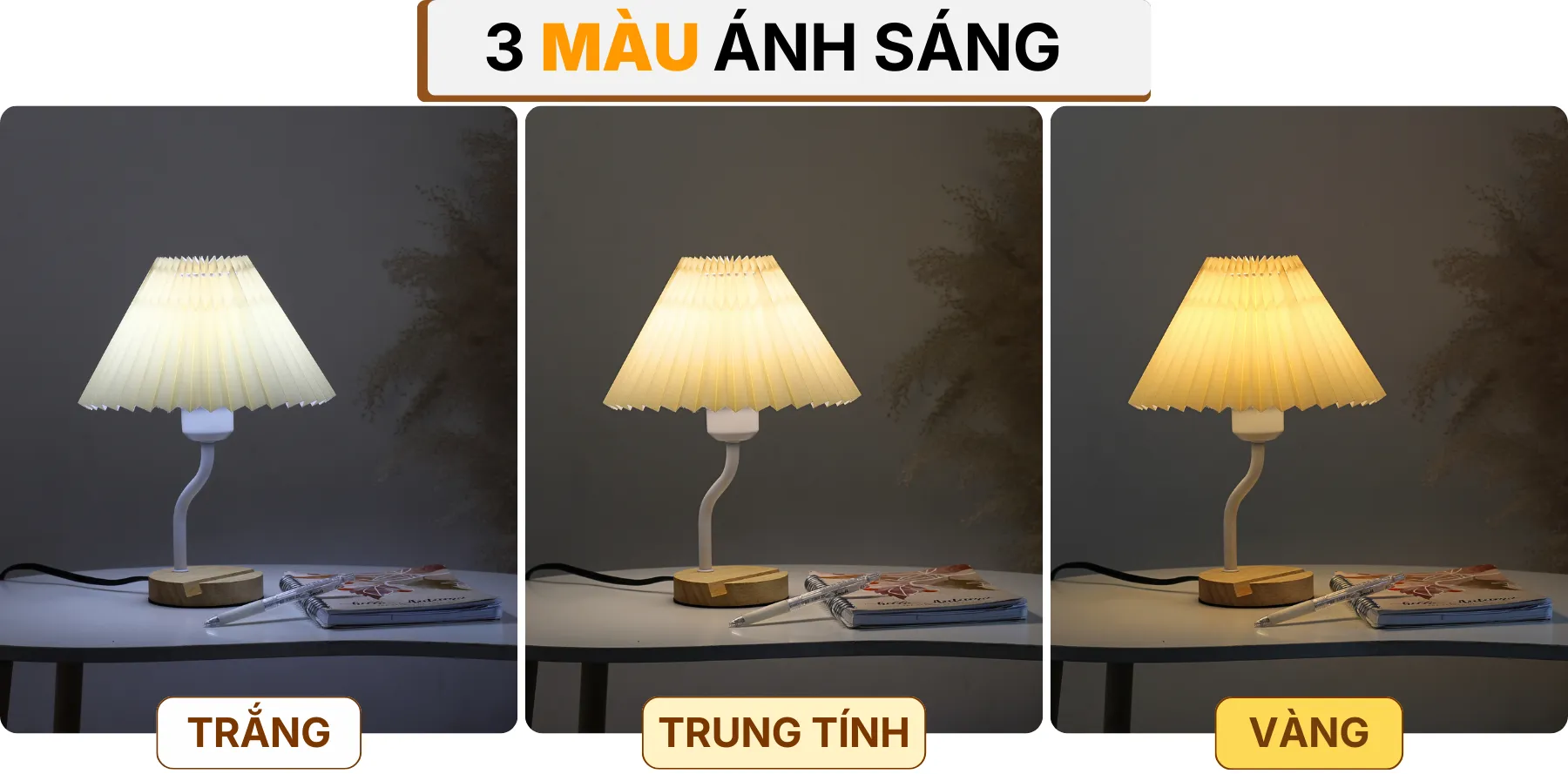 4. HIỆU ỨNG ÁNH SÁNG ĐÈN NGỦ ĐỂ BÀN G8
