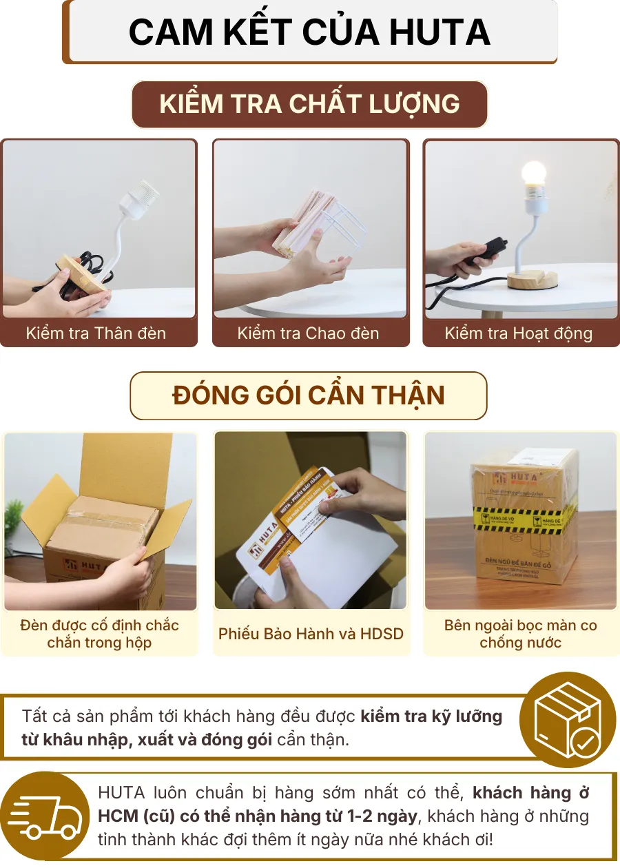 7. CHÍNH SÁCH BẢO HÀNH VÀ CAM KẾT CỦA HUTA