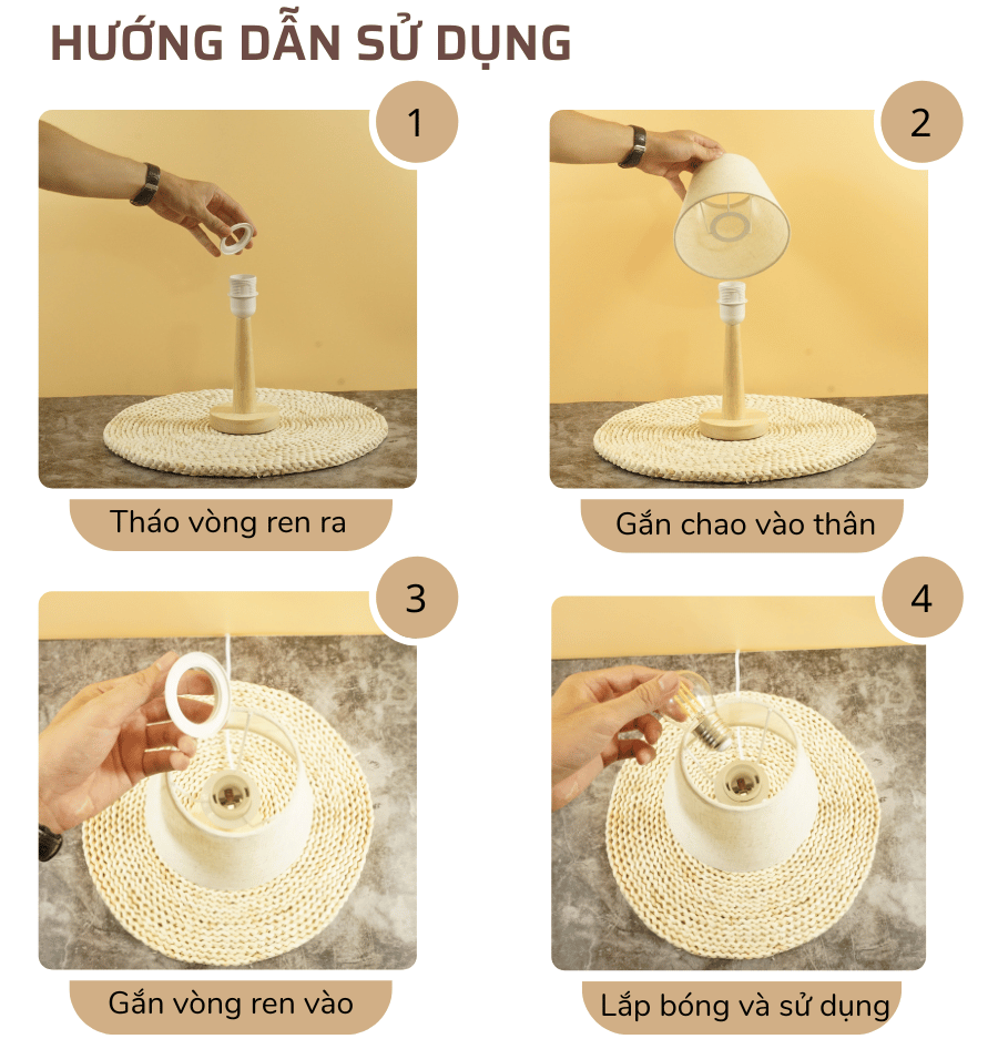 3. Đèn ngủ để bàn mã G2 sử dụng như thế nào?