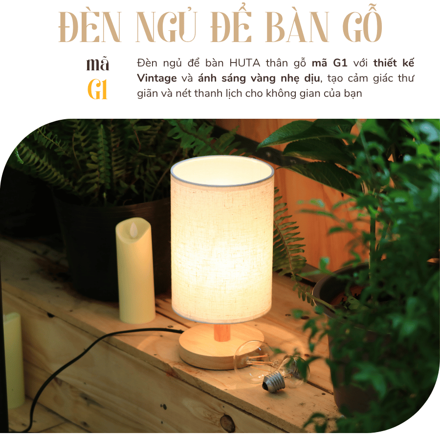 1. Đèn ngủ để bàn mã G1 có gì nổi bật?