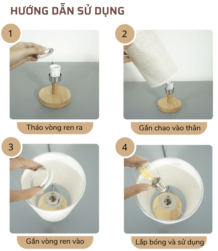 3. Đèn ngủ để bàn mã G1 sử dụng như thế nào?
