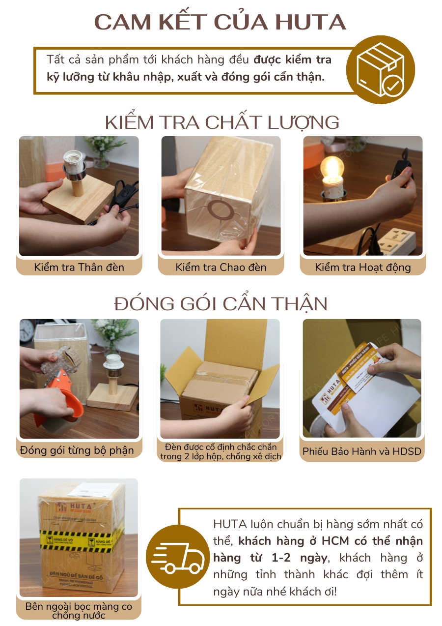 5. Chính sách bảo hành và cam kết của HUTA