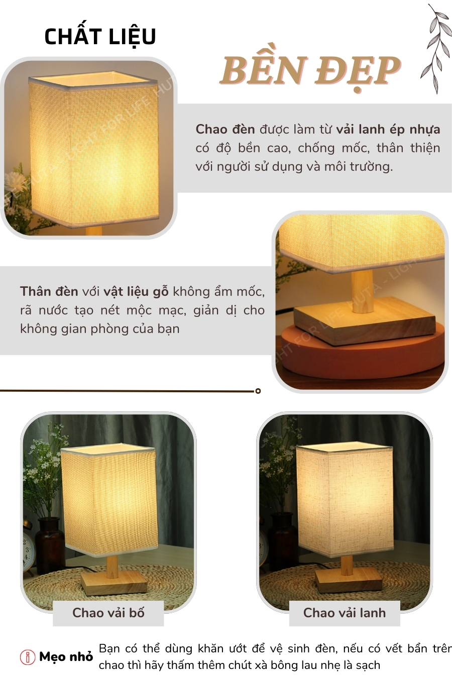 1. Đèn ngủ để bàn mã G3 có gì nổi bật?