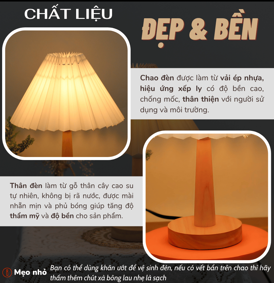 1. Đèn ngủ để bàn mã G5 có gì nổi bật?