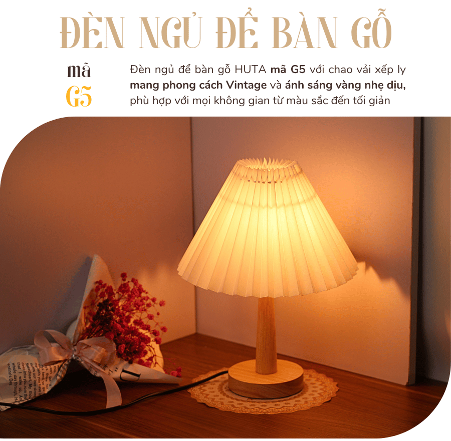 1. Đèn ngủ để bàn mã G5 có gì nổi bật?