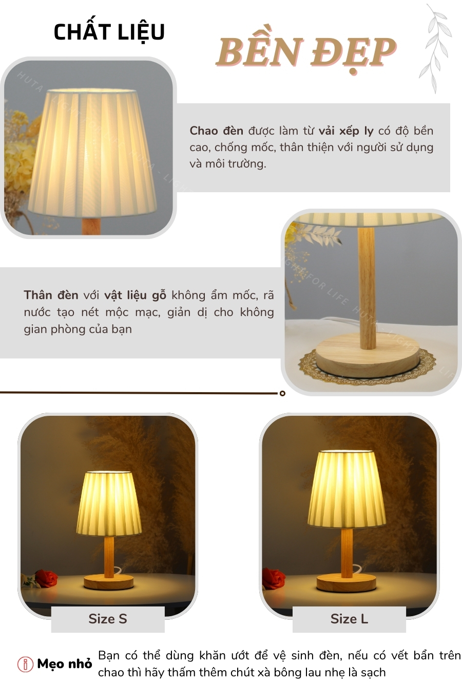 1. Đèn ngủ để bàn mã G4 có gì nổi bật?