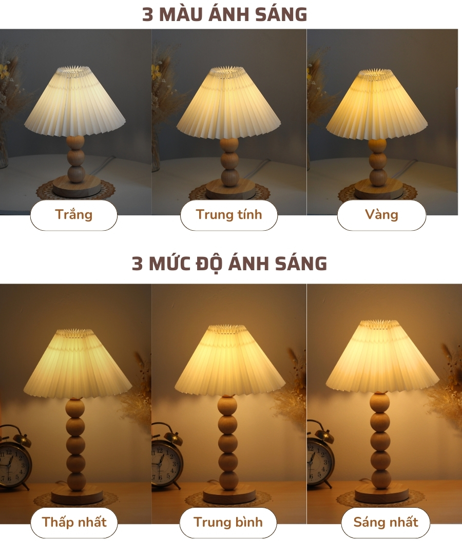 2. Thông số kĩ thuật đèn ngủ để bàn mã G7