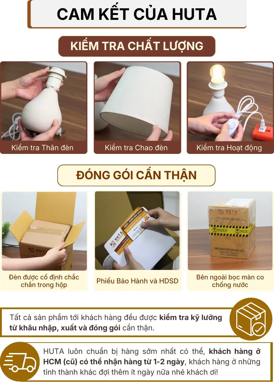 7. CHÍNH SÁCH BẢO HÀNH VÀ CAM KẾT CỦA HUTA