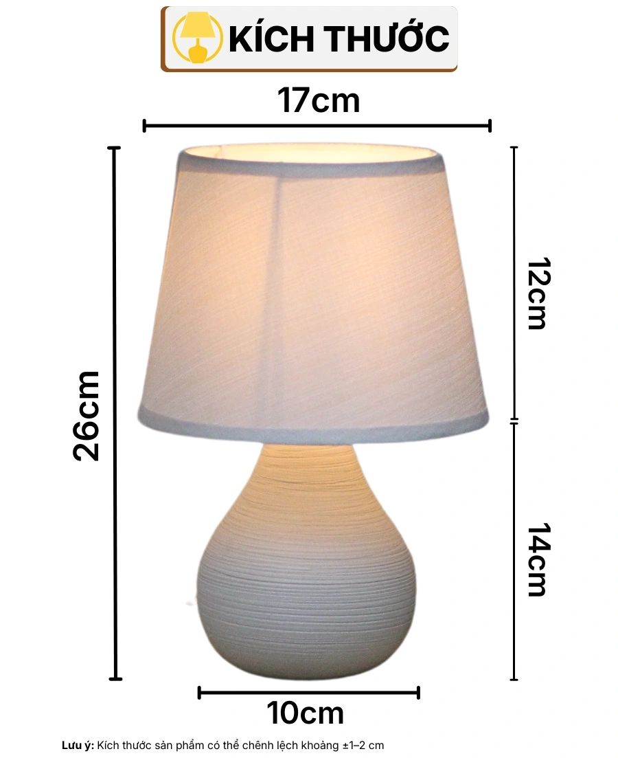 THÔNG SỐ KỸ THUẬT ĐÈN NGỦ ĐỂ BÀN S1