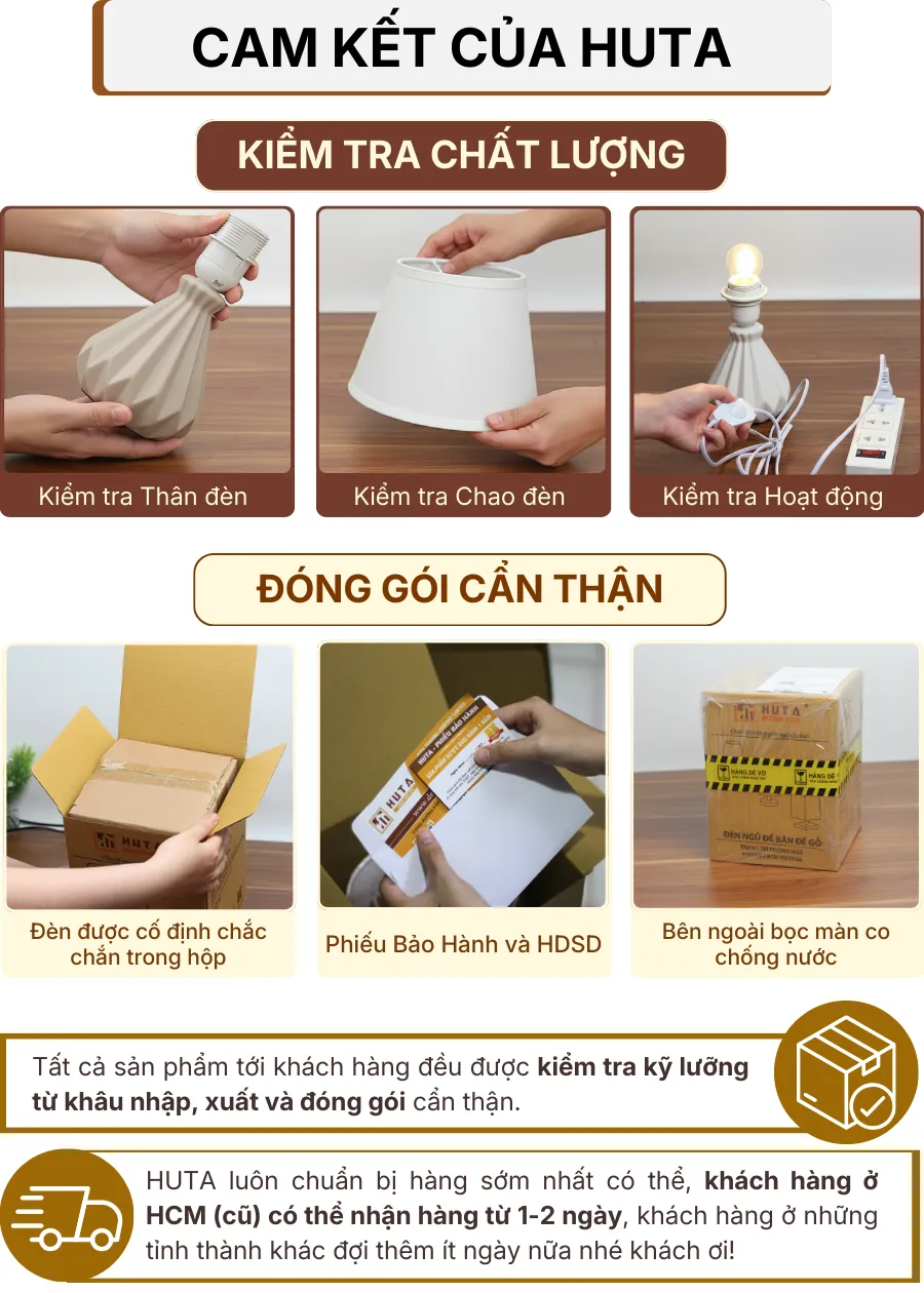 7. CHÍNH SÁCH BẢO HÀNH VÀ CAM KẾT CỦA HUTA