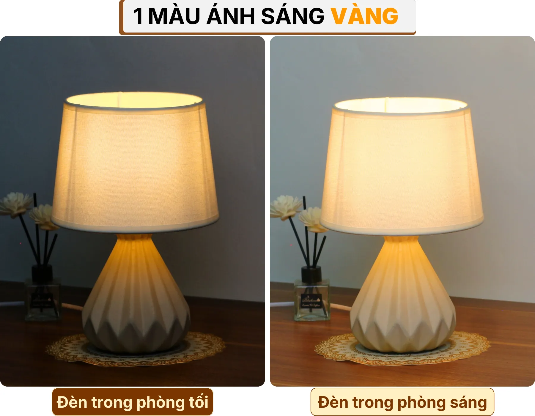 4. HIỆU ỨNG ÁNH SÁNG ĐÈN NGỦ ĐỂ BÀN S13