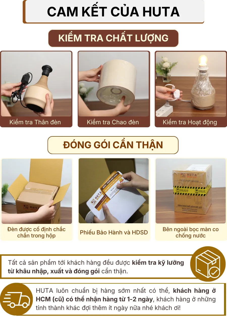 7. CHÍNH SÁCH BẢO HÀNH VÀ CAM KẾT CỦA HUTA