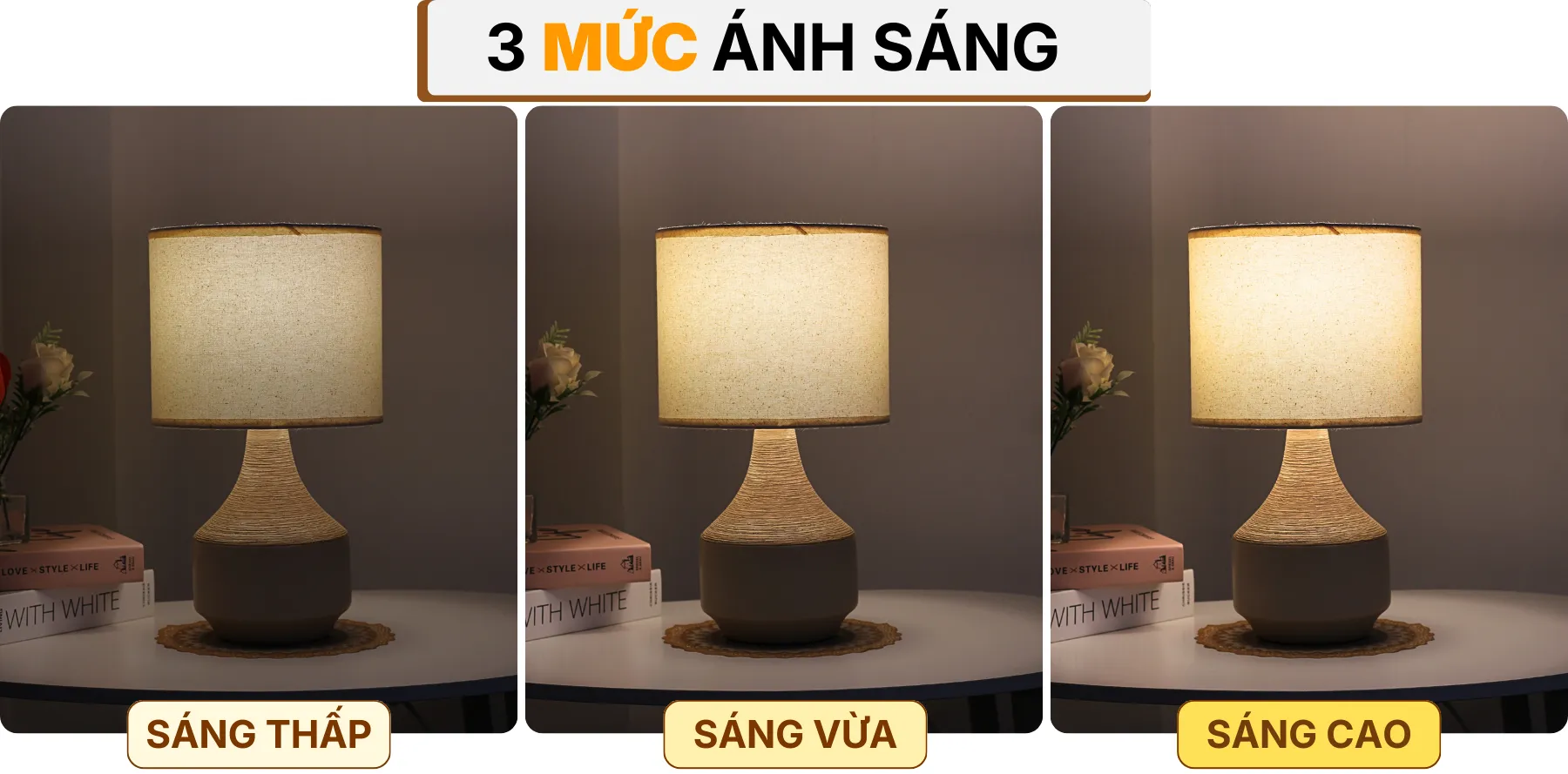 4. HIỆU ỨNG ÁNH SÁNG ĐÈN NGỦ ĐỂ BÀN S14
