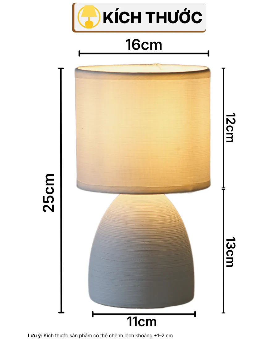 THÔNG SỐ KỸ THUẬT ĐÈN NGỦ ĐỂ BÀN S2