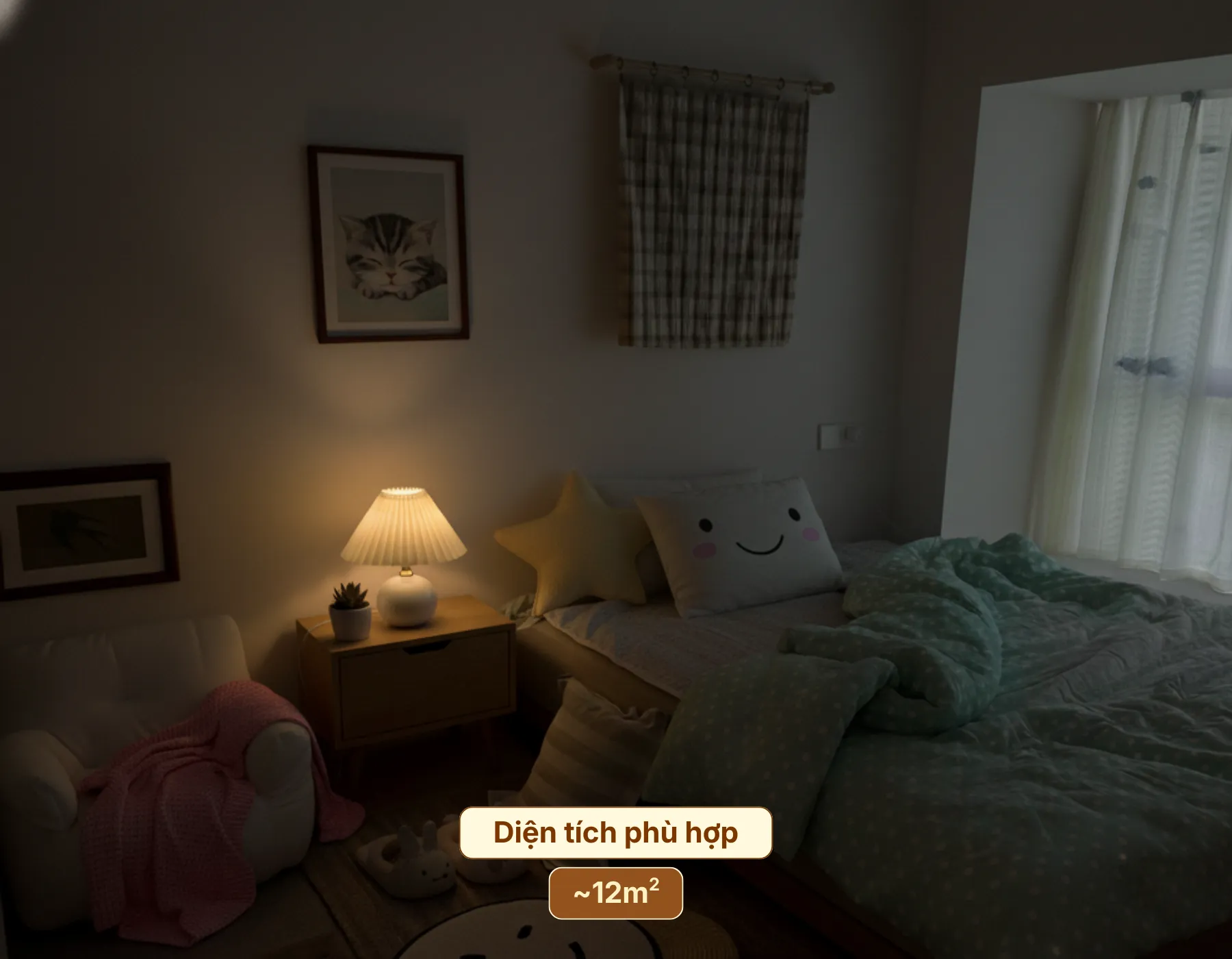 6. KHÔNG GIAN PHÙ HỢP VỚI ĐÈN NGỦ ĐỂ BÀN S8