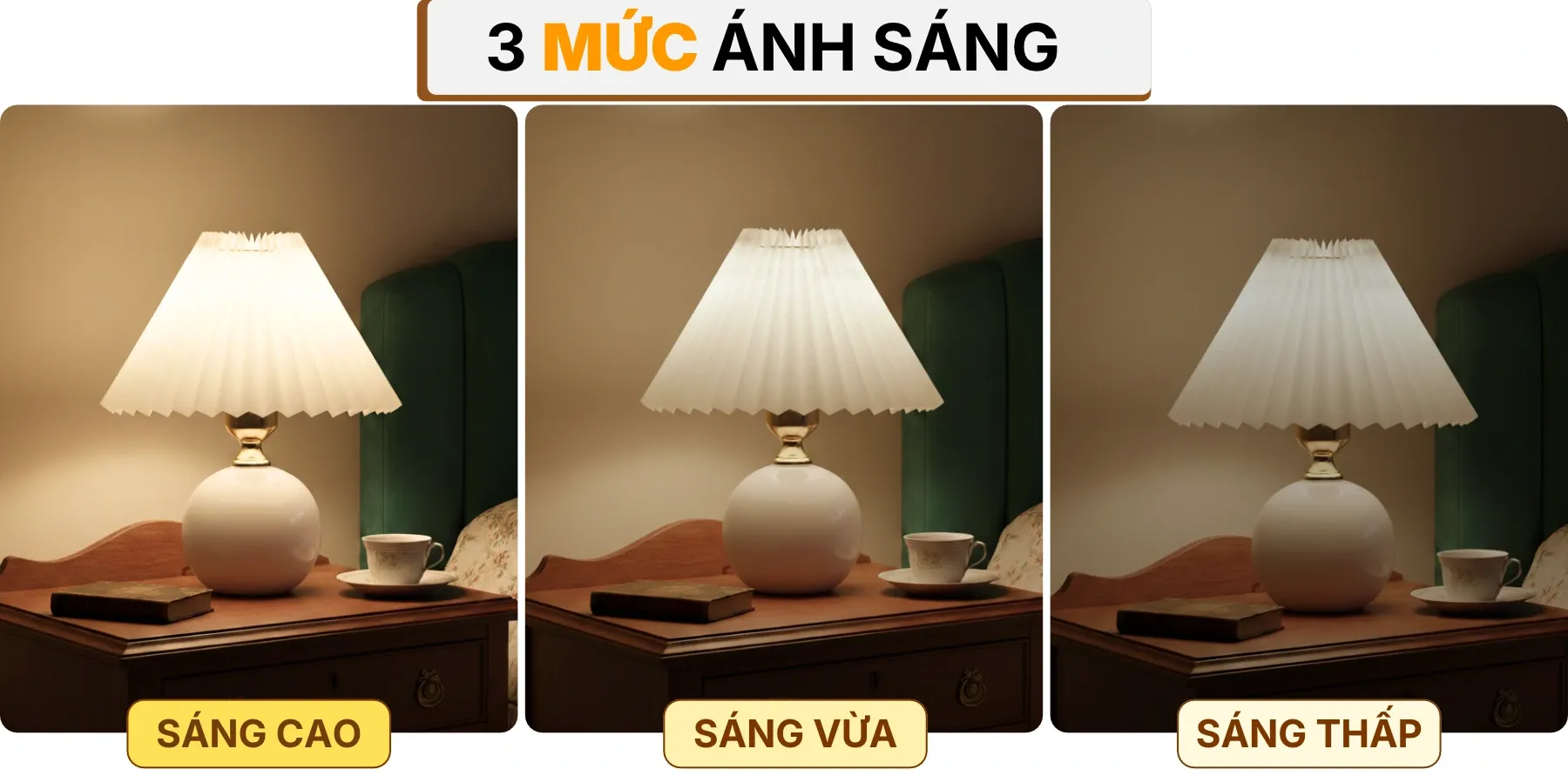 4. HIỆU ỨNG ÁNH SÁNG ĐÈN NGỦ ĐỂ BÀN S8