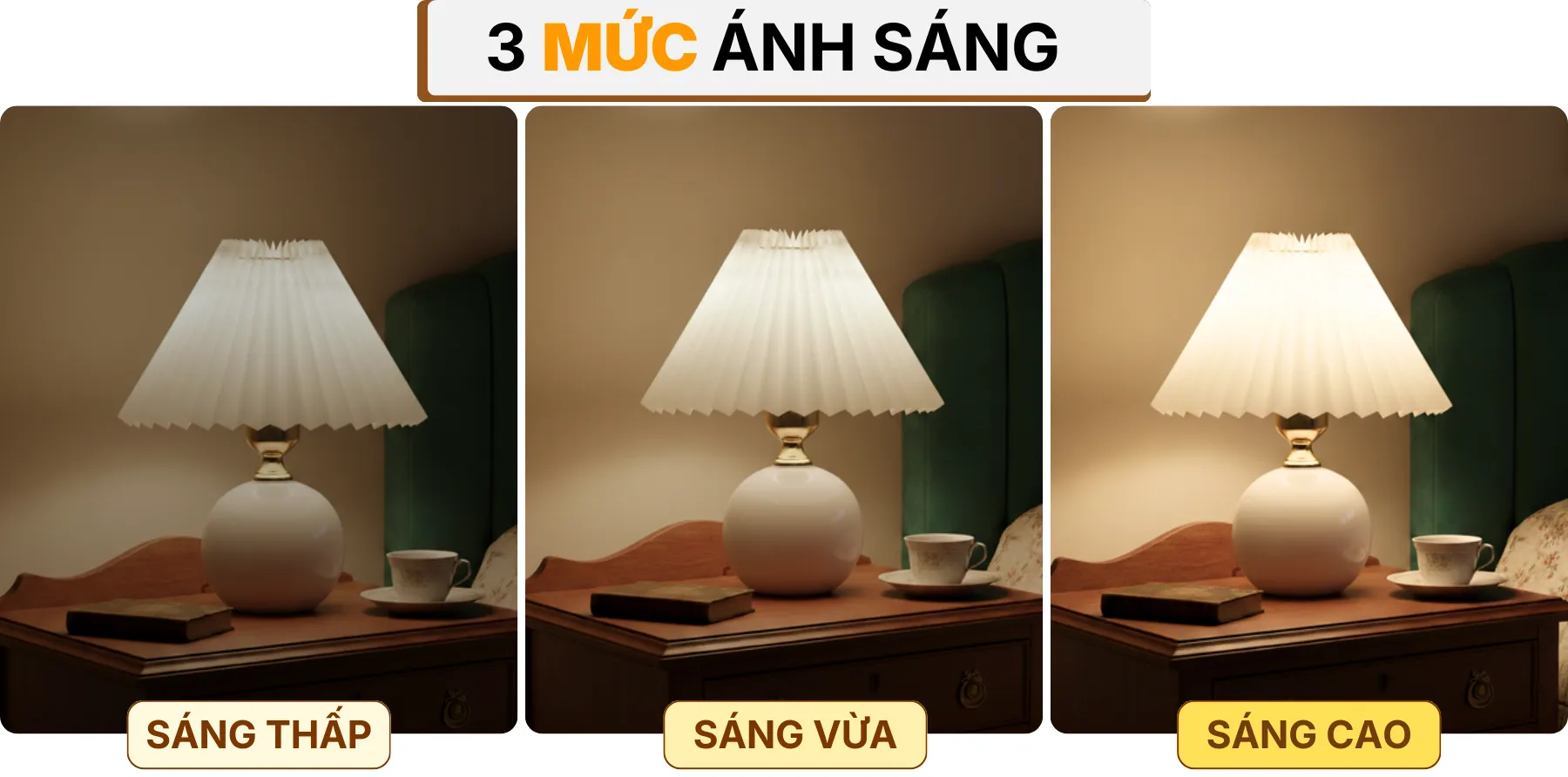 4. HIỆU ỨNG ÁNH SÁNG ĐÈN NGỦ ĐỂ BÀN S8