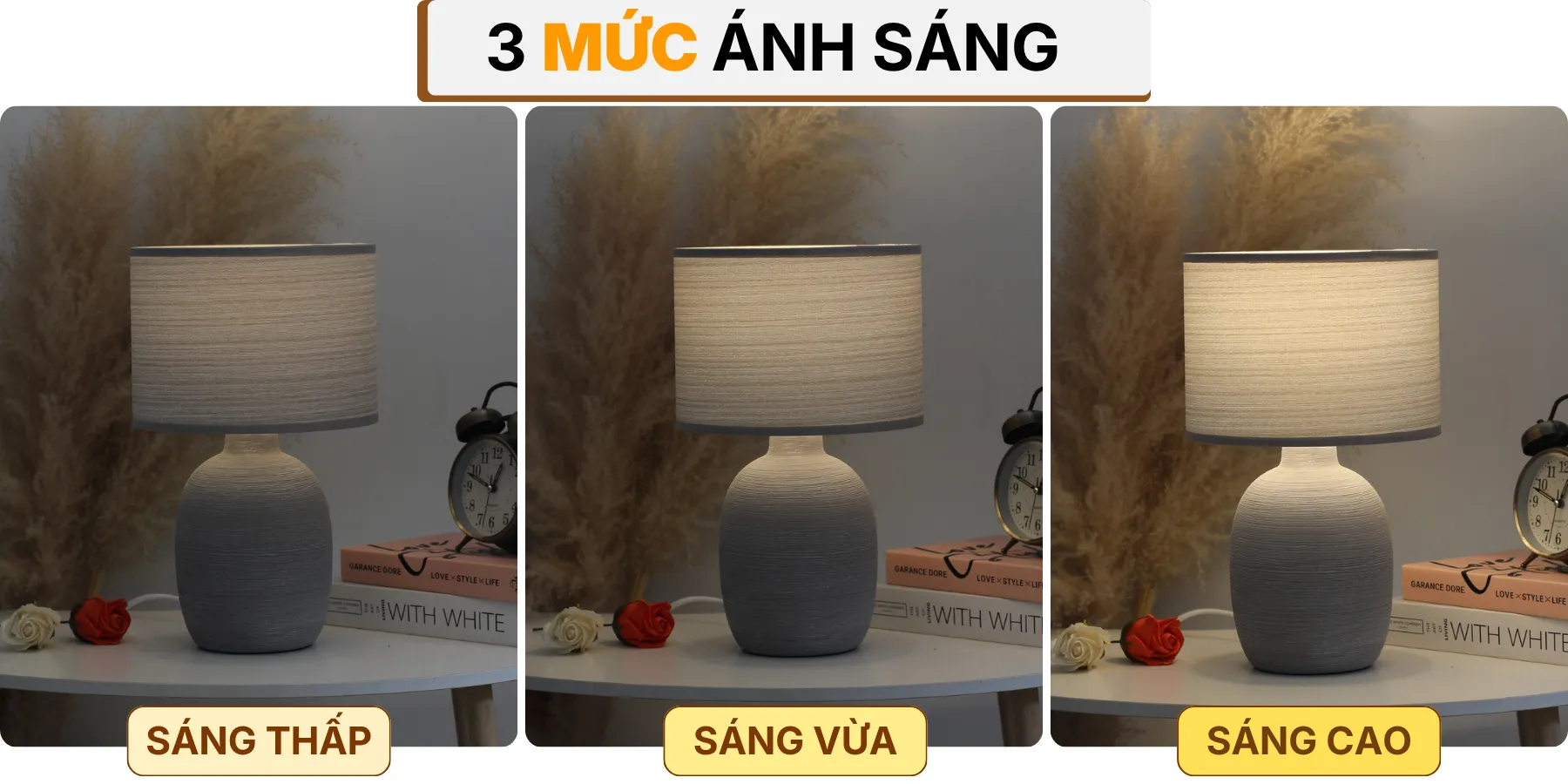 4. HIỆU ỨNG ÁNH SÁNG ĐÈN NGỦ ĐỂ BÀN S9