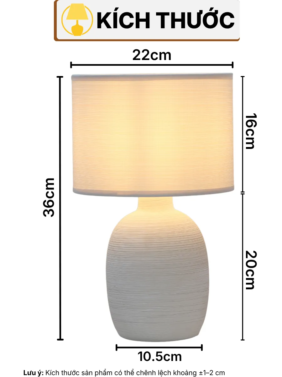 THÔNG SỐ KỸ THUẬT ĐÈN NGỦ ĐỂ BÀN S9