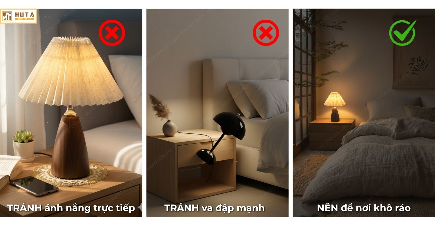 4. CÁC TIPS KHI SỬ DỤNG ĐÈN NGỦ ĐỂ BÀN THÂN KIM LOẠI AN TOÀN VÀ HIỆU QUẢ