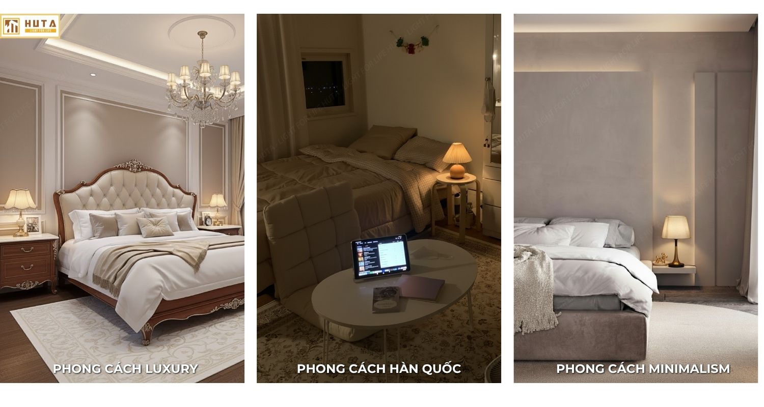 3. CÁCH CHỌN ĐÈN NGỦ ĐỂ BÀN THÂN KIM LOẠI PHÙ HỢP VỚI KHÔNG GIAN CỦA BẠN