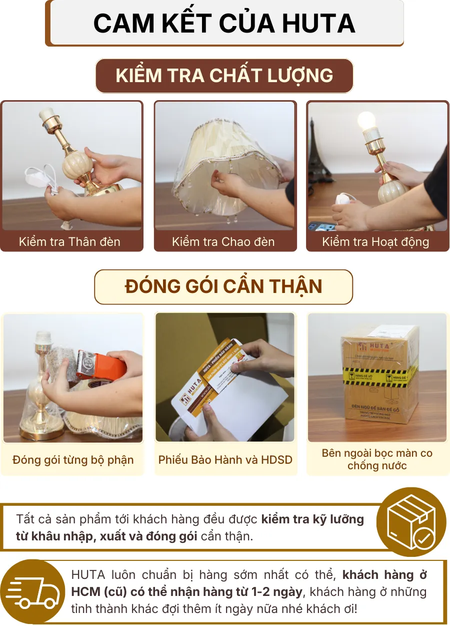 7. CHÍNH SÁCH BẢO HÀNH VÀ CAM KẾT CỦA HUTA