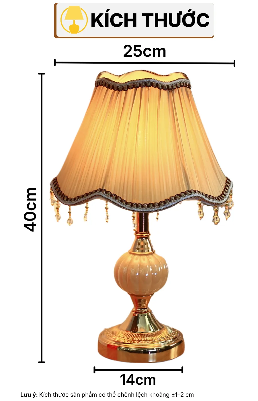 THÔNG SỐ KỸ THUẬT ĐÈN NGỦ ĐỂ BÀN CD1