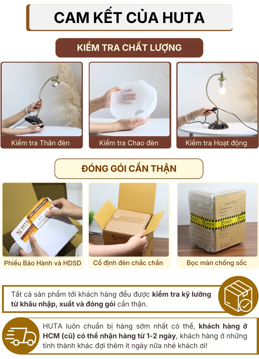 7. CHÍNH SÁCH BẢO HÀNH VÀ CAM KẾT CỦA HUTA