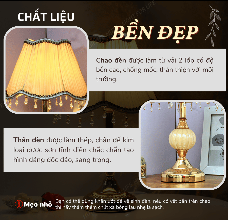 1. Đèn ngủ để bàn mã CD1 có gì nổi bật?