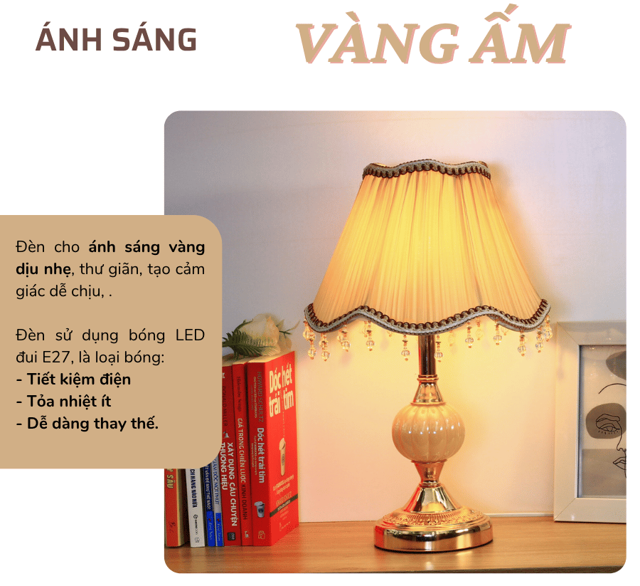 2. Thông số kĩ thuật đèn ngủ để bàn mã CD1