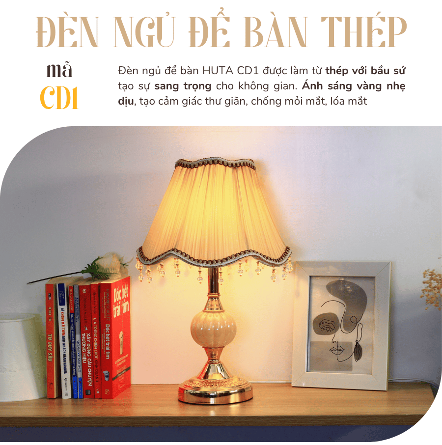 1. Đèn ngủ để bàn mã CD1 có gì nổi bật?