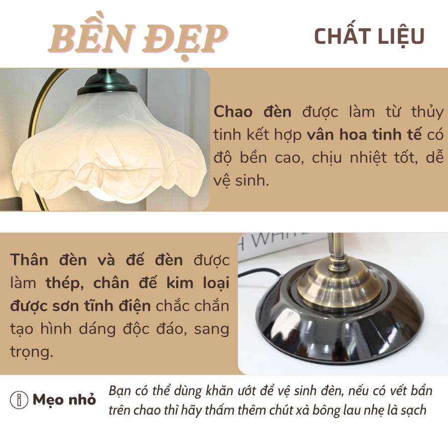 1. Đèn ngủ để bàn mã CD2 có gì nổi bật?