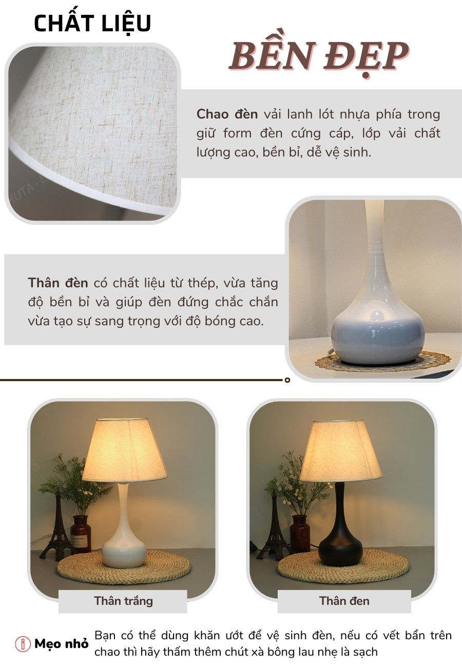 1. Đèn ngủ để bàn mã T3 có gì nổi bật?