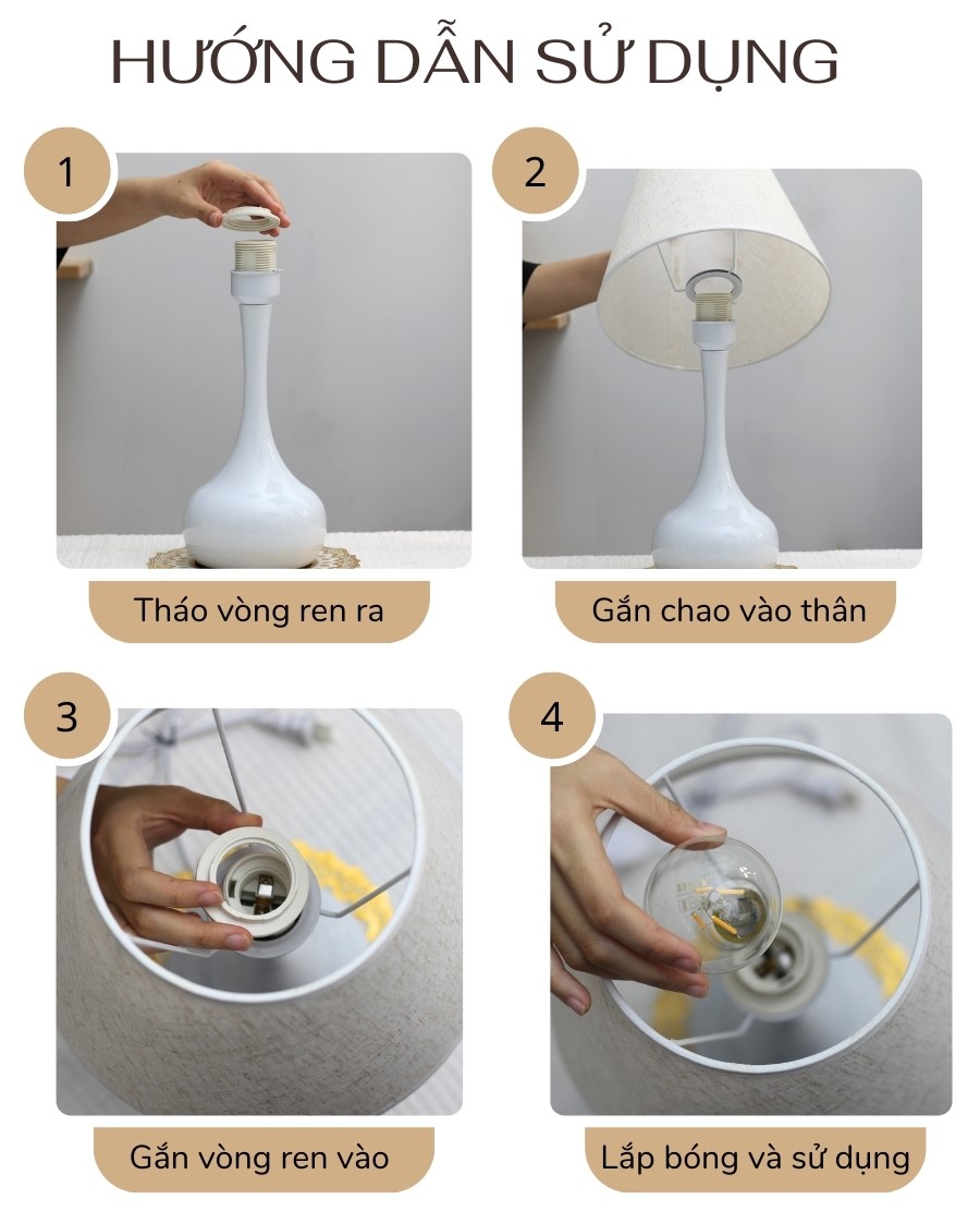 3. Đèn ngủ để bàn mã T3 sử dụng như thế nào?