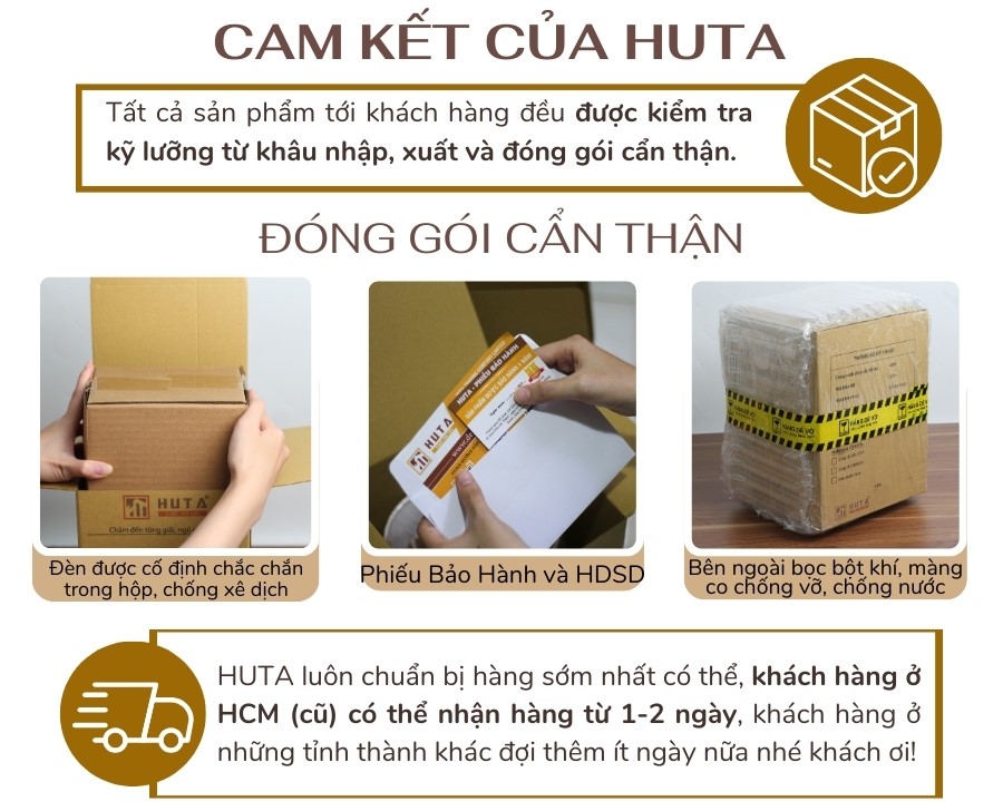 5. Chính sách bảo hành và cam kết của HUTA