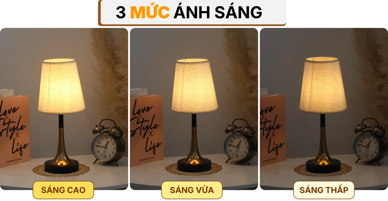 4. HIỆU ỨNG ÁNH SÁNG ĐÈN NGỦ ĐỂ BÀN T5S
