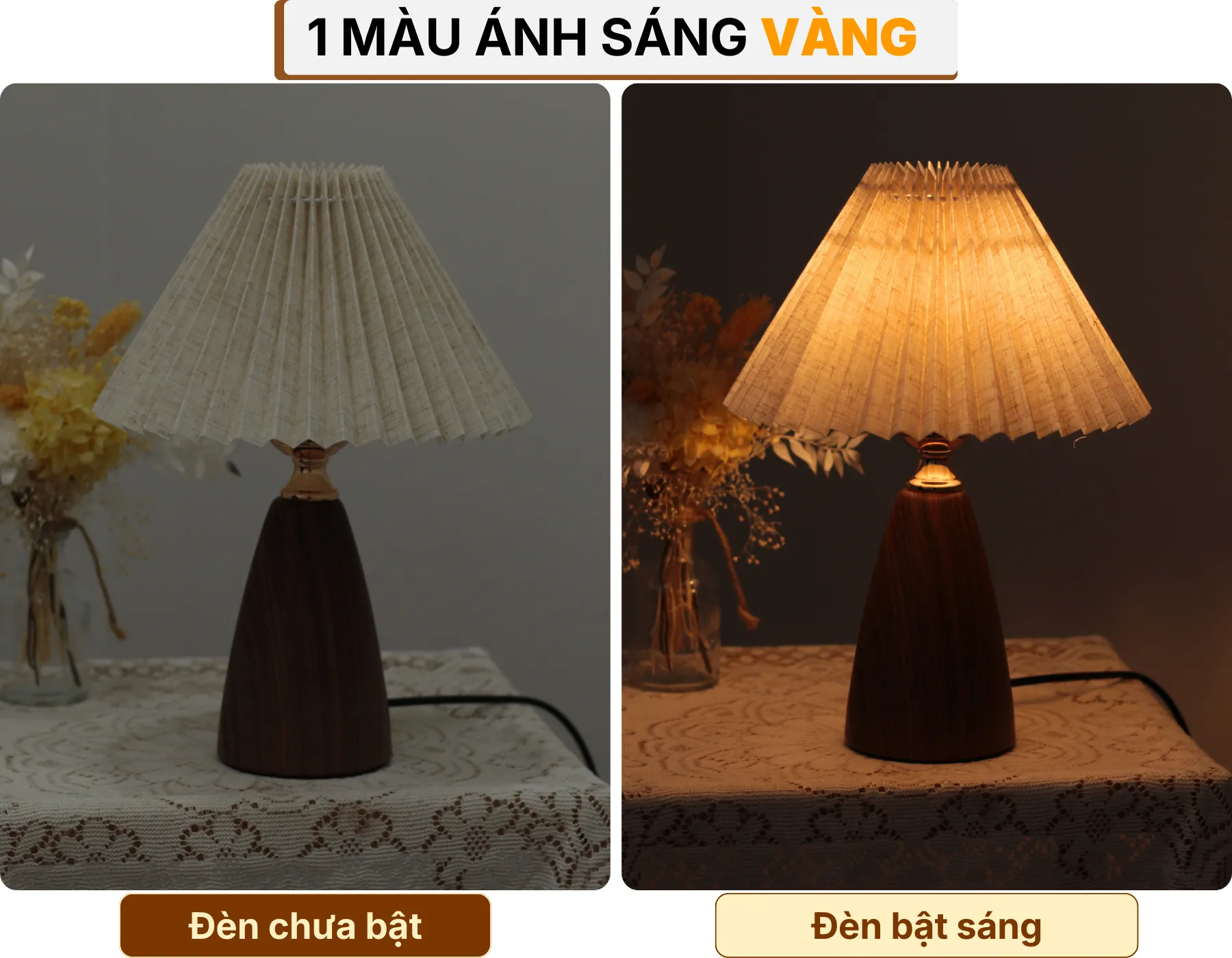 4. HIỆU ỨNG ÁNH SÁNG ĐÈN NGỦ ĐỂ BÀN T10