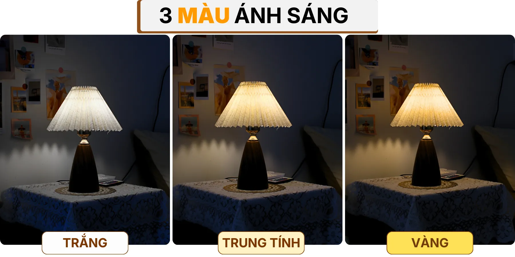4. HIỆU ỨNG ÁNH SÁNG ĐÈN NGỦ ĐỂ BÀN T10