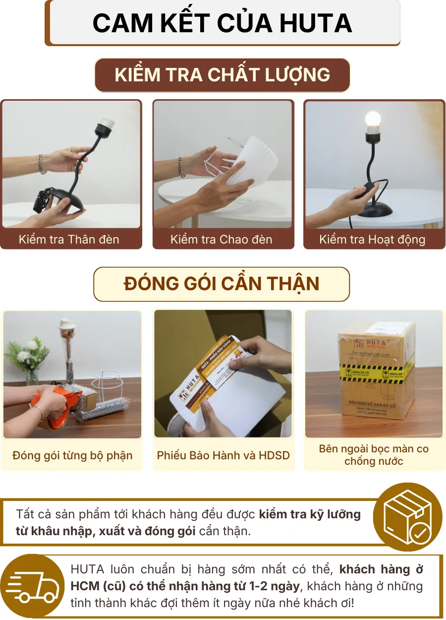 7. CHÍNH SÁCH BẢO HÀNH VÀ CAM KẾT CỦA HUTA