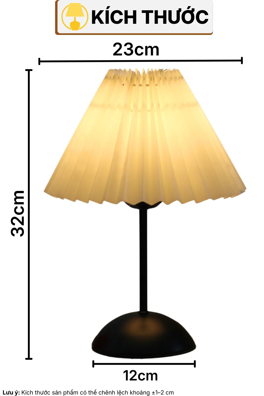 THÔNG SỐ KỸ THUẬT ĐÈN NGỦ ĐỂ BÀN T13