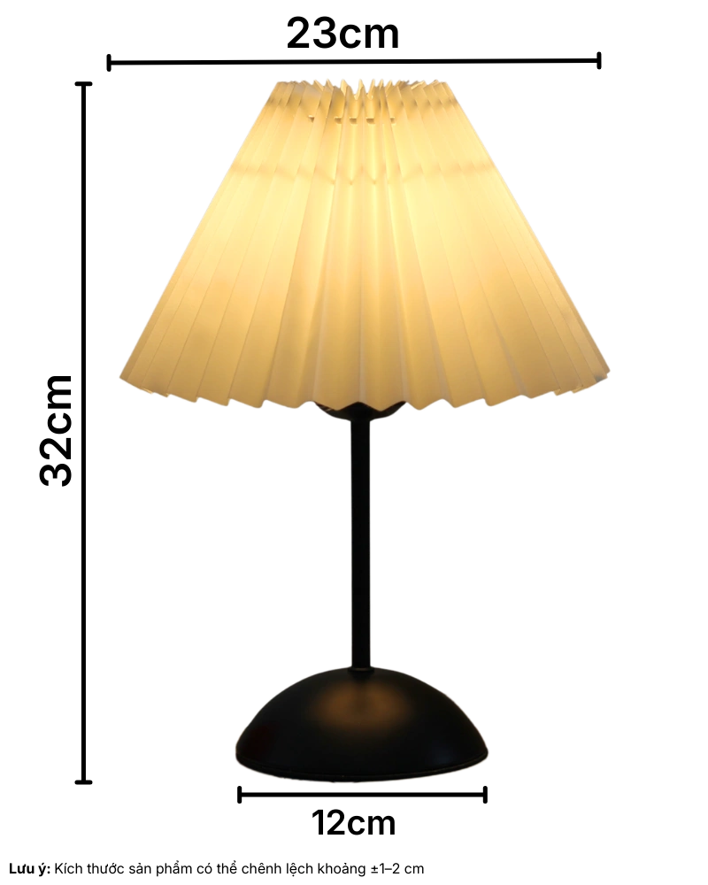 3. THÔNG SỐ KỸ THUẬT ĐÈN NGỦ ĐỂ BÀN T13