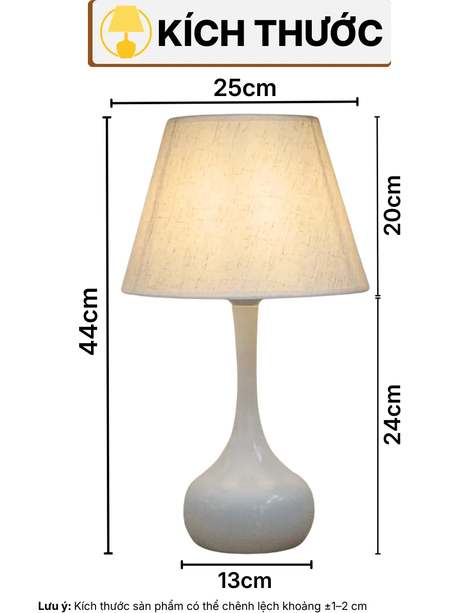 THÔNG SỐ KỸ THUẬT ĐÈN NGỦ ĐỂ BÀN T3